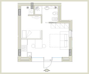 planimetria appartamento SAND residenza a Pinerolo